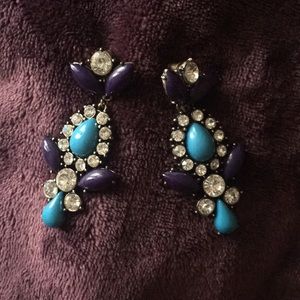 Jewel and stone earrings